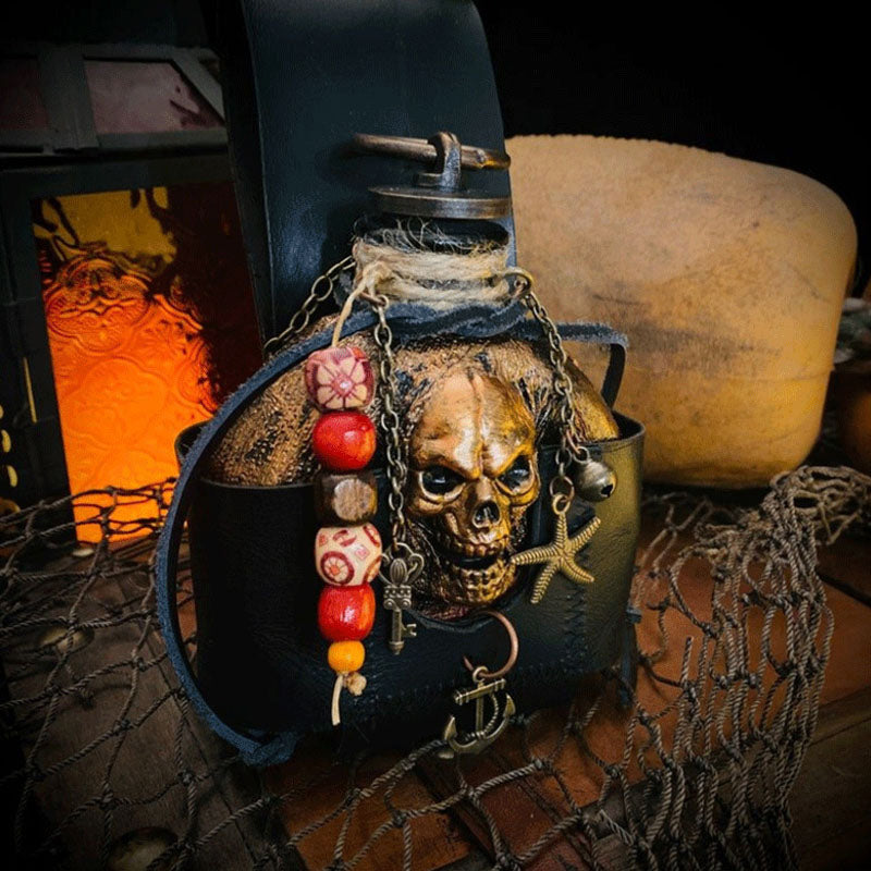 Skull Pirate Rum Flasche aus Harz | Brehn