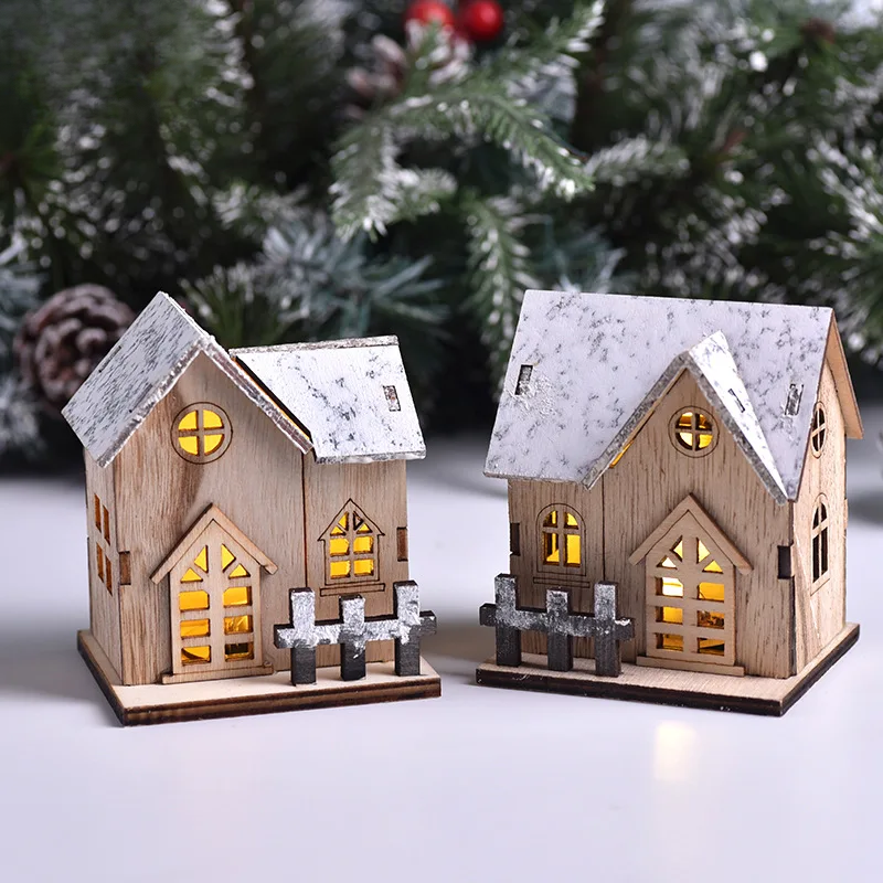 Brehn | FrostGlitter Weihnachtslaternen - Verzaubernde hausförmige Weihnachtsdekoration für eine magische Atmosphäre