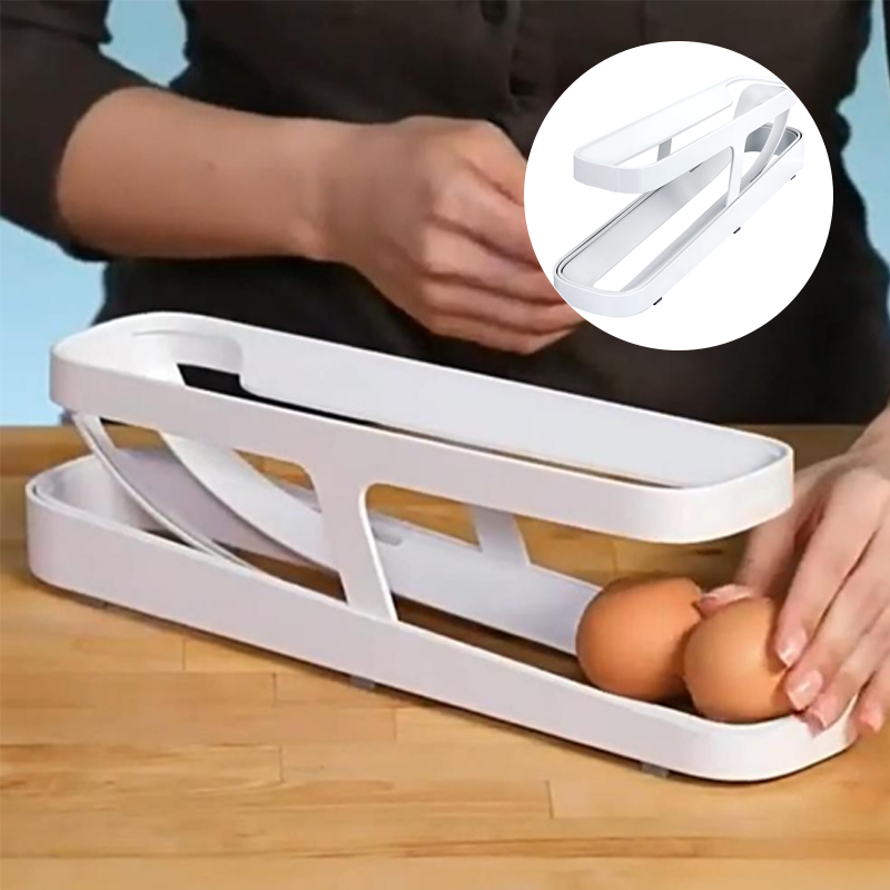 Automatische Scroll-Ei-Regalhalter-Aufbewahrungsbox | Brehn