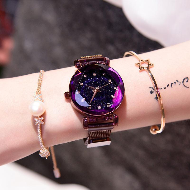 Wasserdichte Sternenhimmel Mädchen Armbanduhr | Brehn