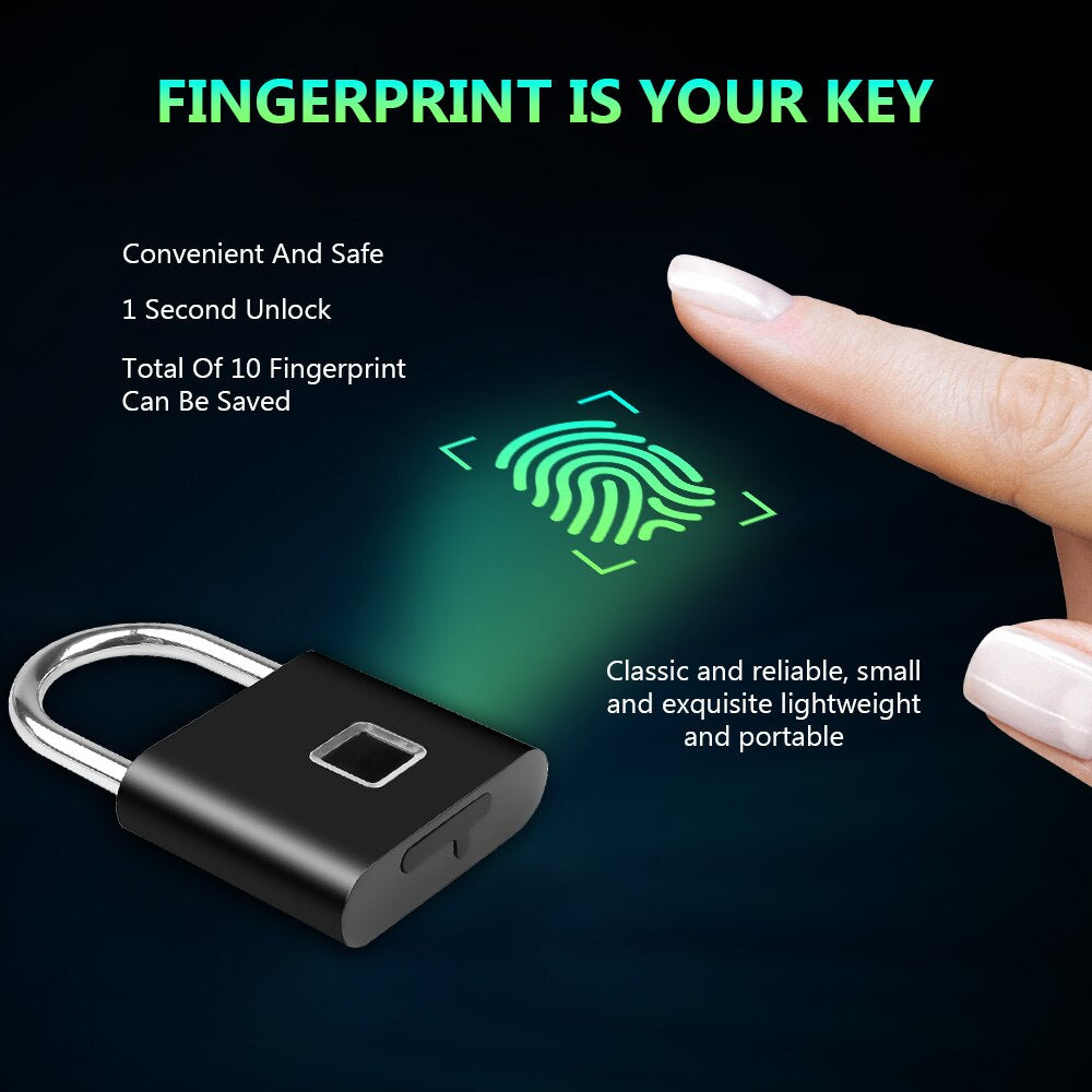 Fingerprint Schlüsselloses Aufladbares Türschloss | Brehn