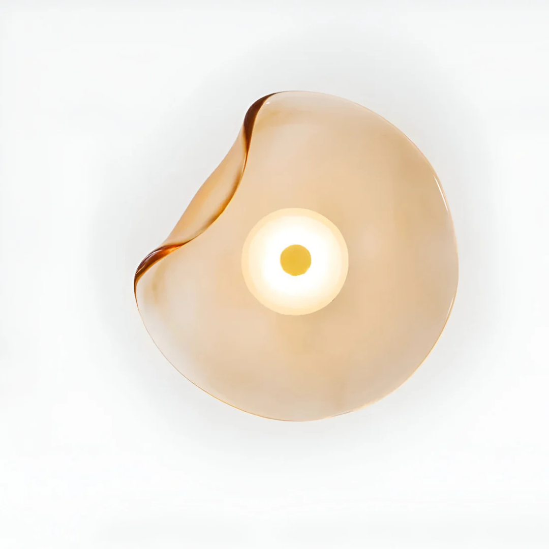 Brehn | Gekrüppte Glas Wandlampe