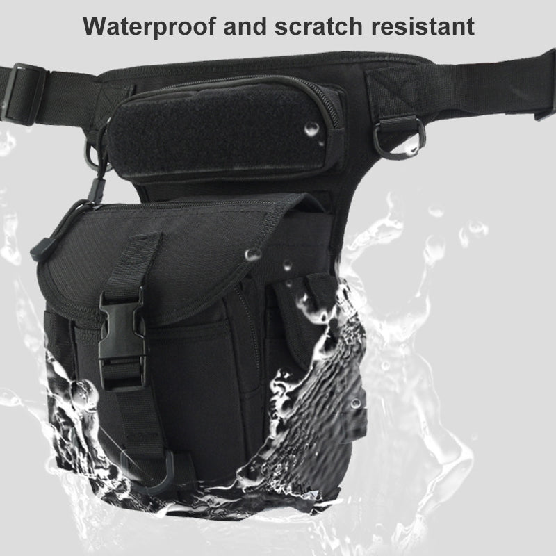 Wasserdichte taktische Hüfttasche aus Nylon für Herren, Beintasche, Reisetasche