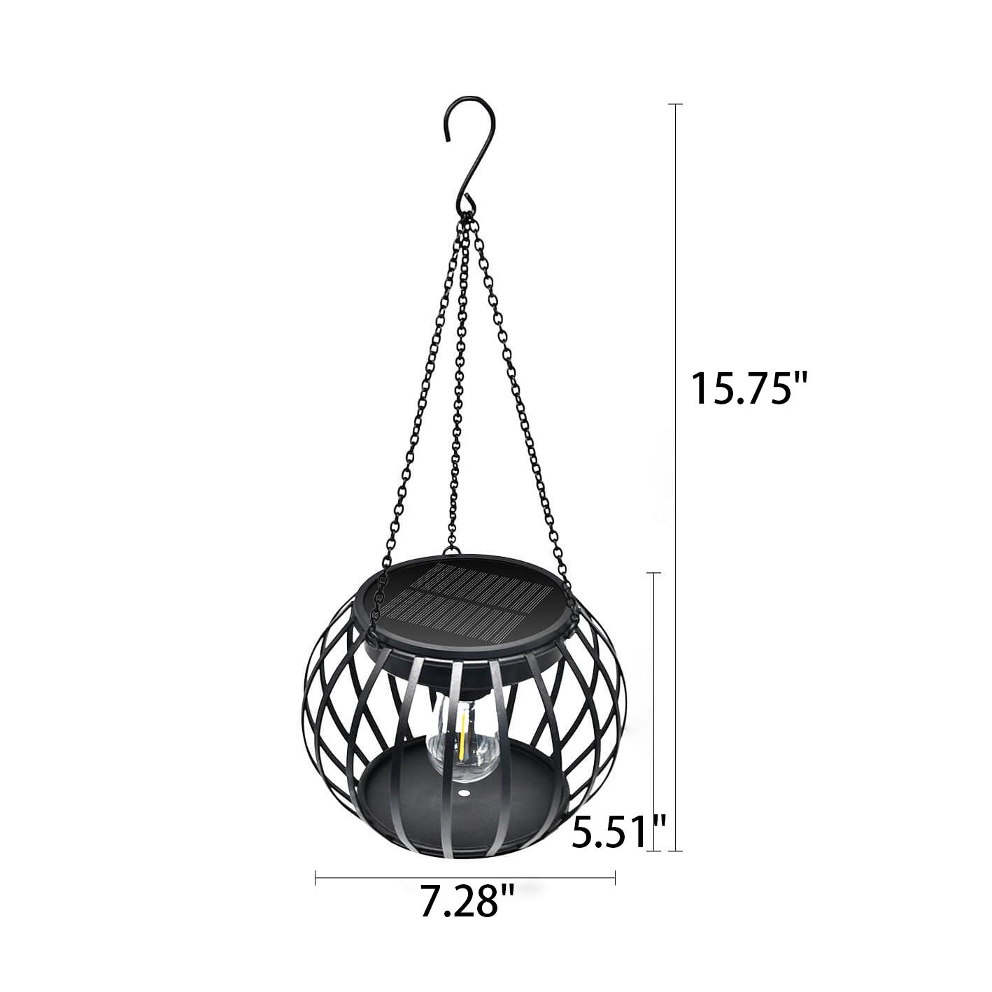 Solar Kürbis Laterne Design LED Außen Hängende Dekorative Licht | Brehn