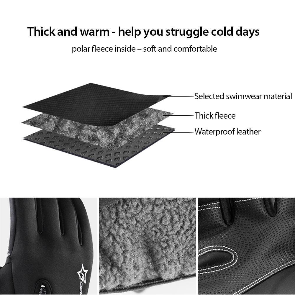Warme wasserdichte Touchscreen-Handschuhe
