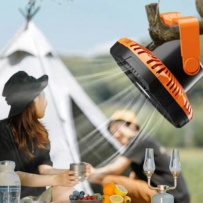 Tragbarer Campingventilator mit LED-Licht | Brehn