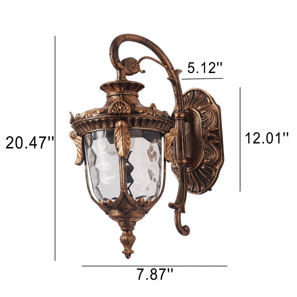 Europäische Deluxe Laterne Außen wasserdicht 1-Lampen Wand sconce Lampe | Brehn