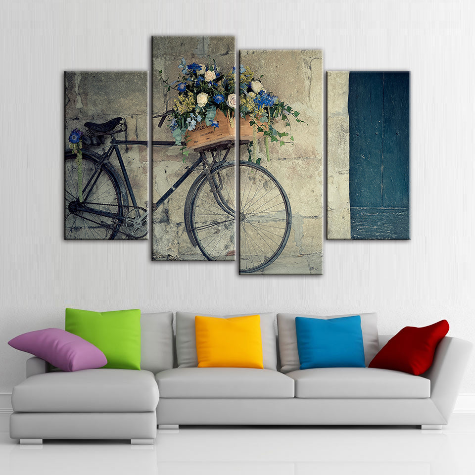 Klassische Fahrrad-Canvas Wandkunst Malerei