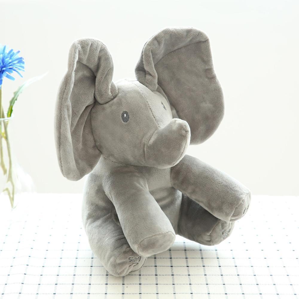 Brehn | Musik Plüschelefant, Versteckspiel Elektrische Spielzeuge