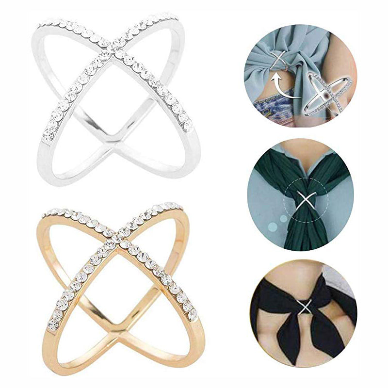 Schal Loop Ring Strass Eingebettet | Brehn
