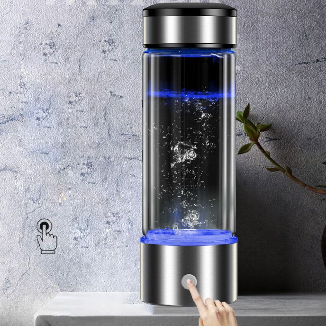 Brehn | Wiederaufladbare alkalische Wasserflasche - Mit Wasser angereichertes Wasserstoff