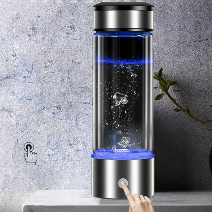 Brehn | Wiederaufladbare alkalische Wasserflasche - Mit Wasser angereichertes Wasserstoff