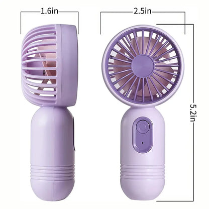 USB wiederaufladbarer Mini tragbarer Ventilator mit 3 Geschwindigkeiten | Brehn
