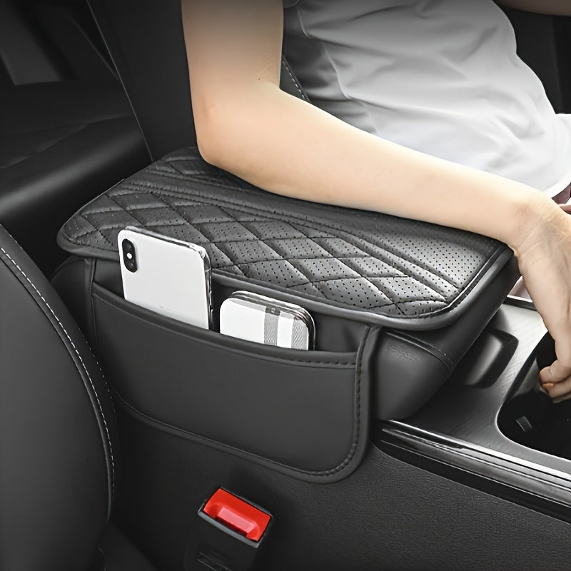 Auto Armlehnen-Organizer PU-Leder mit Tasche | Brehn