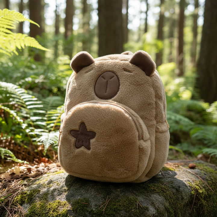 Brehn | Capybara süßer Plüsch Kinder Rucksack