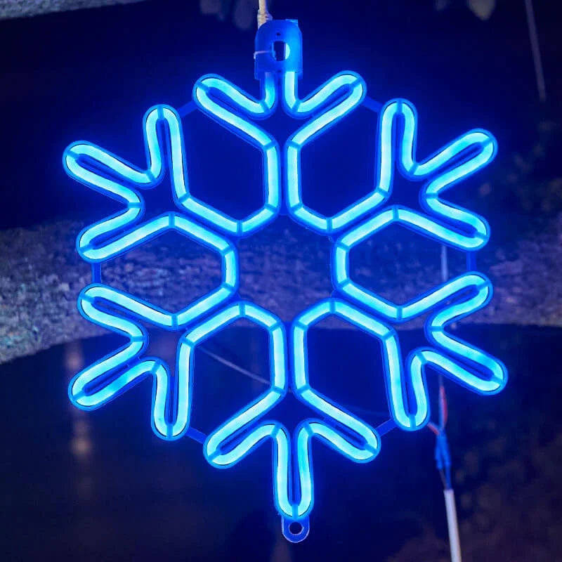 Wasserdichte LED Schneeflockenlichter für festliche Winterdekoration