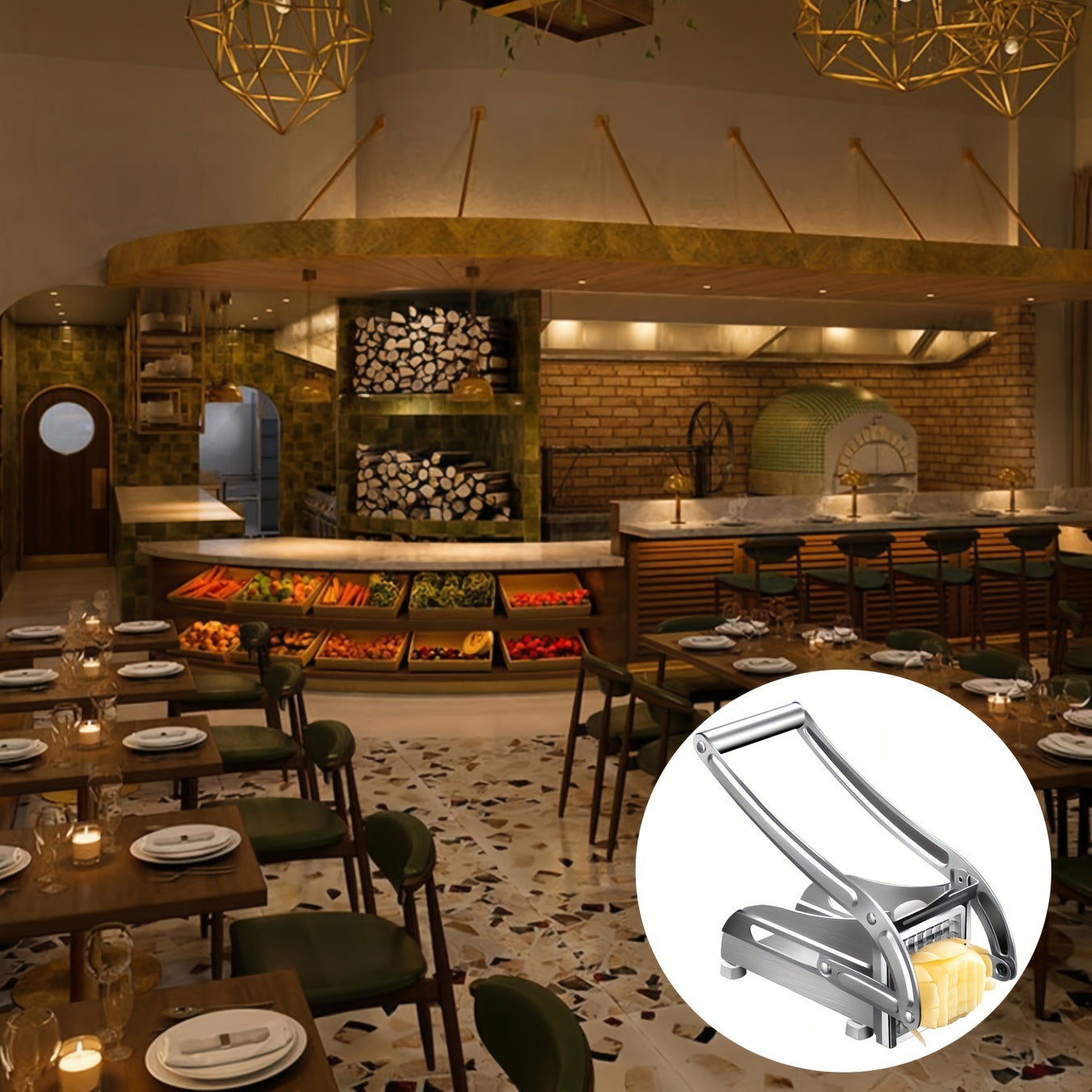 Brehn | Fritzo Gemüseschneider - Der stilvolle Edelstahl-Schneider für perfekte Gemüse