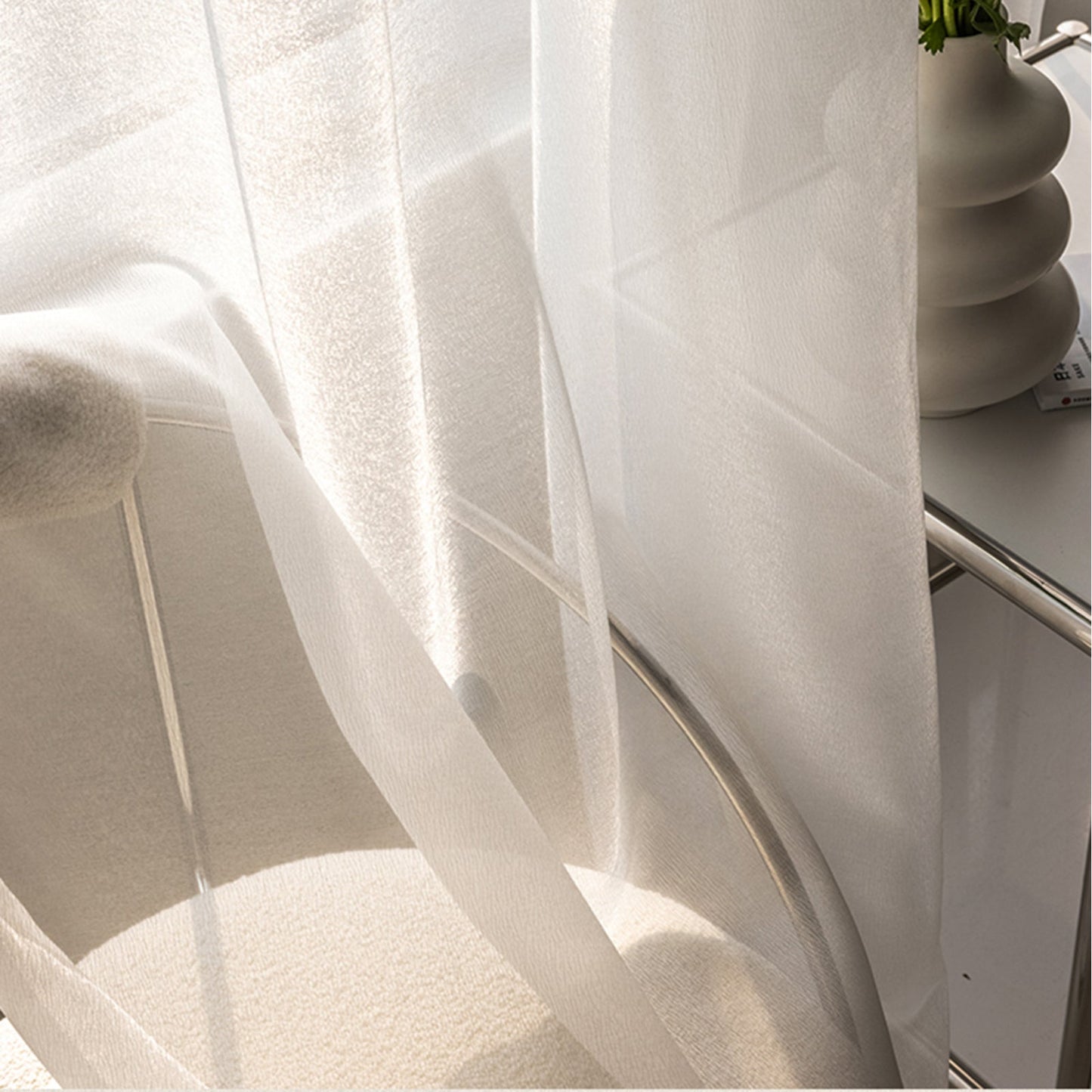 Transparente Leinen-Vorhänge, Leicht und Modern für Wohnzimmer | Brehn