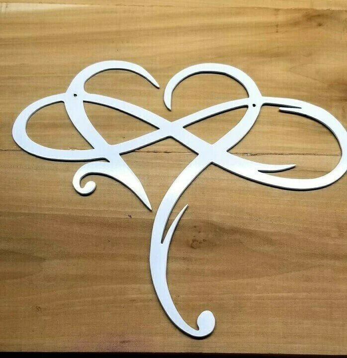 Endless Heart - Stahl Wanddekoration Metall Wandkunst