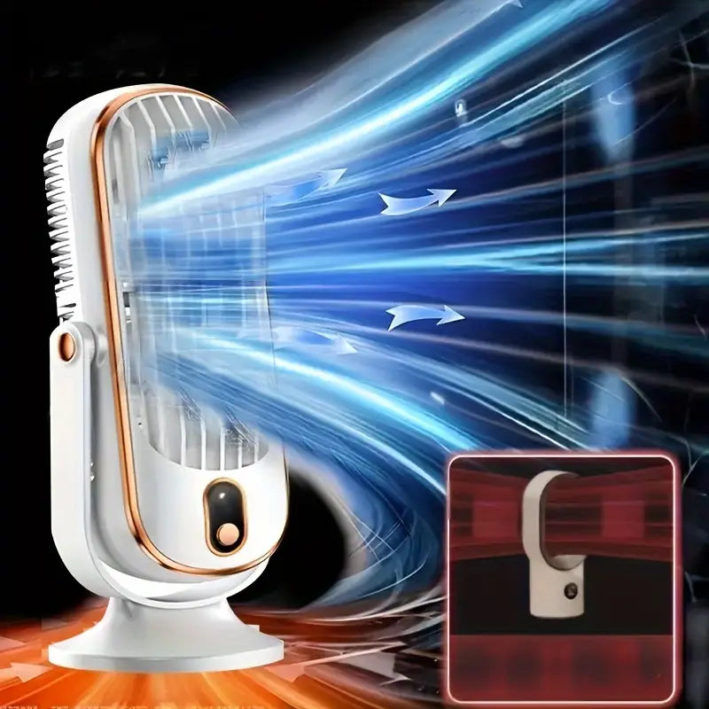 Tragbarer Mini-Luftkühler mit USB-Ladung – 5 Geschwindigkeiten & 720° Drehung | Brehn