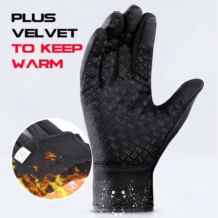 Brehn | HeatGripX winddichte thermische Slip-Handschuhe für kaltes Wetter