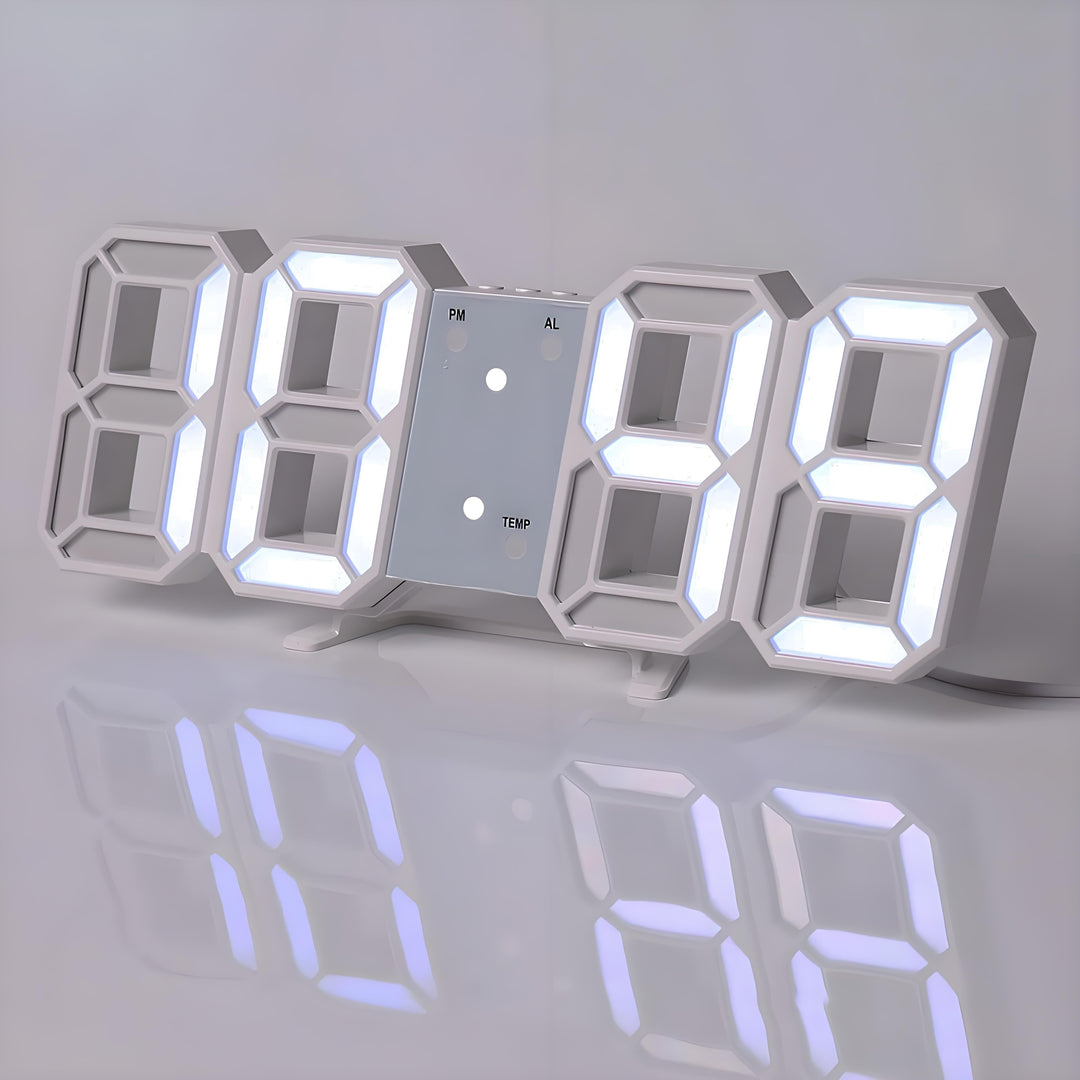TimeSphere LED 3D Digitaluhr mit Kalender und Temperaturanzeige | Brehn