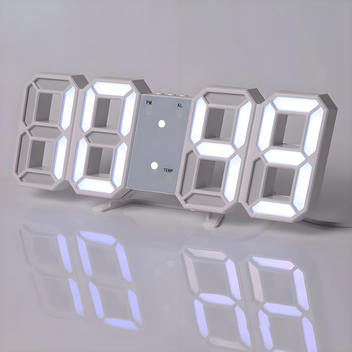 TimeSphere LED 3D Digitaluhr mit Kalender und Temperaturanzeige | Brehn