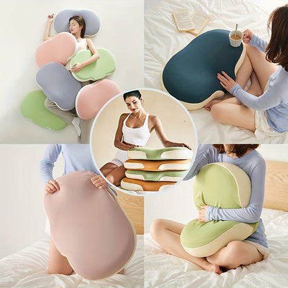 1pc Ovales Macaron Kissen Zervikal Memory Foam Kissen, Kühles Bettkissen Zum Schlafen - Nackenkissen Zur Schmerztherapie Schlafen, Kontur Unterstützung Ergonomisches Kissen Für Seiten-, Rücken-, Bauchschläfer Mit Hoch- Und Niedrigpartition | Brehn