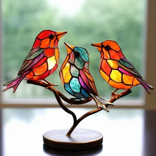 Farbige Glasvögel für schickes Innendesign - ChicGlass Birds | Brehn