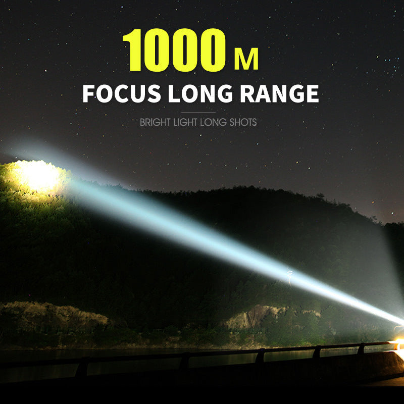 MS18 | Ultimative Hochleistungs-LED-Taschenlampe | 100.000 Lumen | 2.350m Leuchtweite | 18x CREE XHP70.2 LEDs | OLED-Statusdisplay & Aktive Kühlung | IP68 Wasserdicht