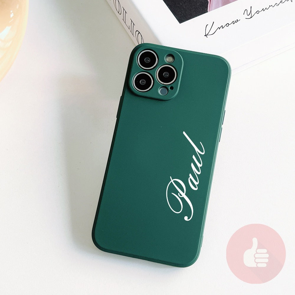 Personalisierte Flüssig-Handyhülle mit Namen für iPhone