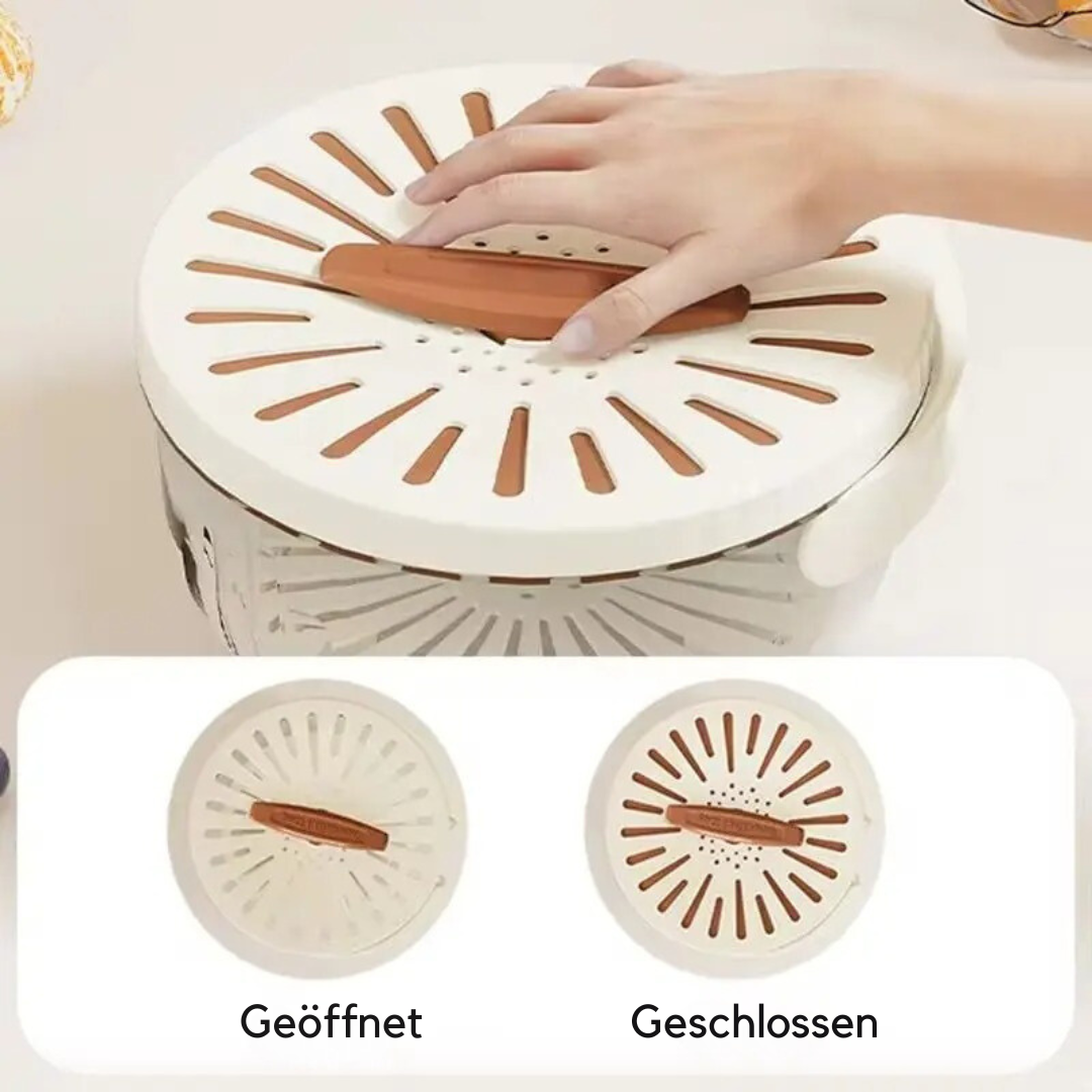 FlexDrain Pro – Abtropfsieb mit Deckel | Brehn