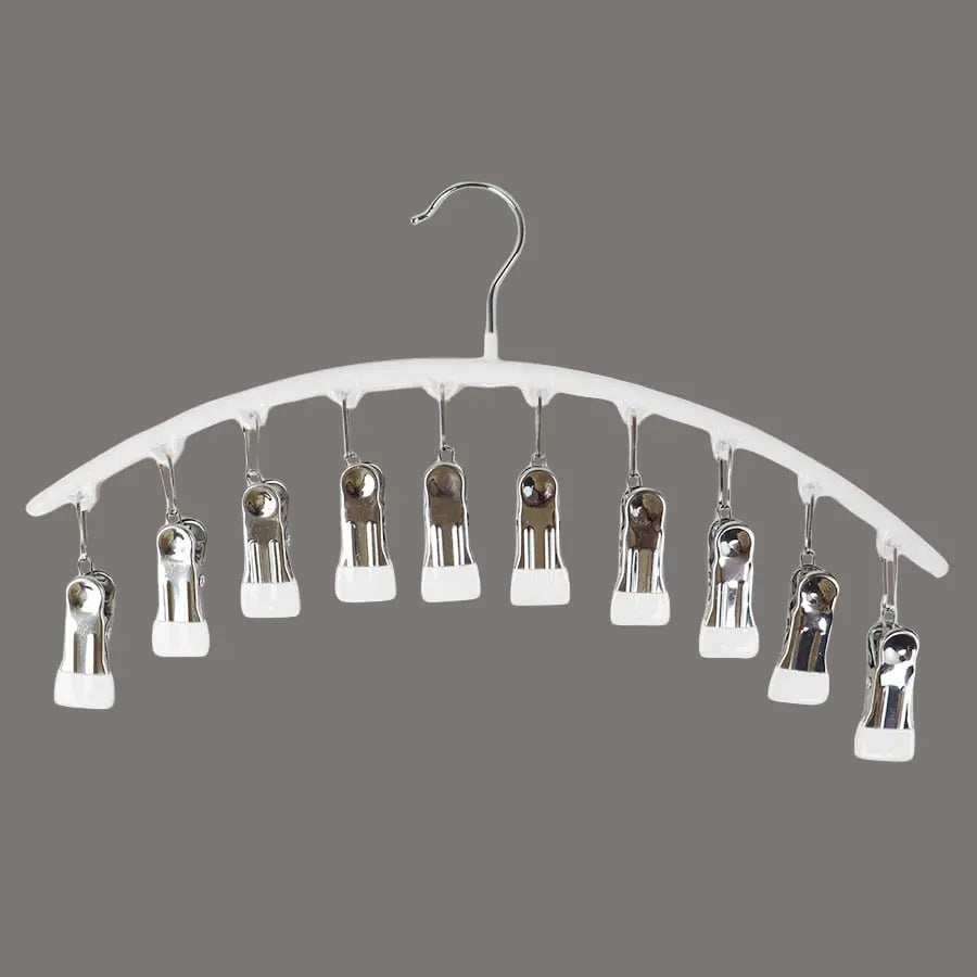 2-teilige Set Leggings Organizer Kleiderbügel – mit 20 Clips für platzsparende Aufbewahrung!