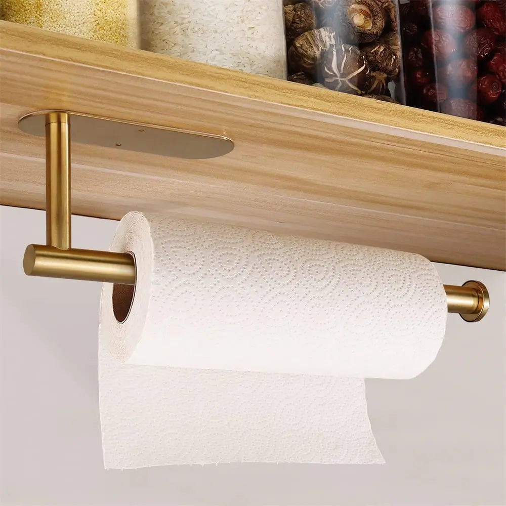 2-teilige Set wandmontierter Papierrollenhalter – kein Bohren, platzsparend & modern!