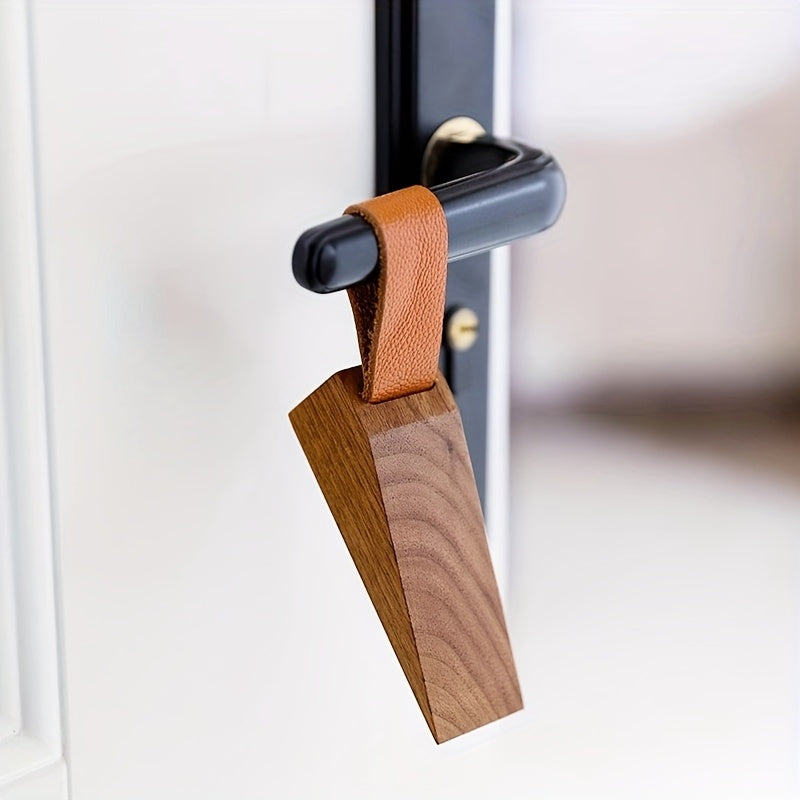 NordGrip Türstopper aus Holz – Skandinavisches Design mit rutschfester Basis | Brehn