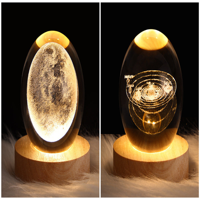 3D Galaxy Kristallkugel LED Nachtlicht | Brehn