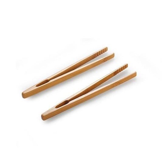2 Stück Bambus Holz Toastzange | Brehn