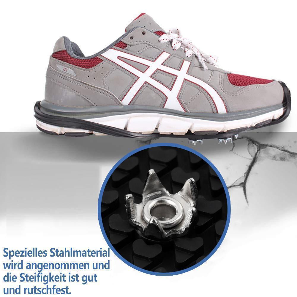 Brehn | Universal Schneeschuh Spikes rutschfeste Schuhe Abdeckung für Winter