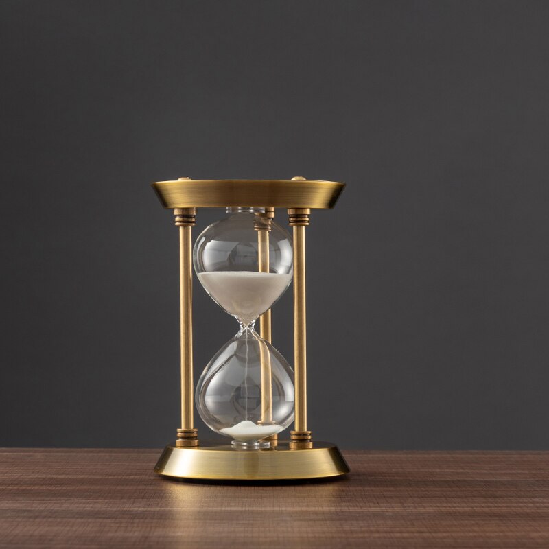 Brehn | 3/5/10 Minuten Retro Metall Handwerk Sanduhr Pendel Home Office Desktop Arrangement Ornament Sand Timer Sandglas Dekoration