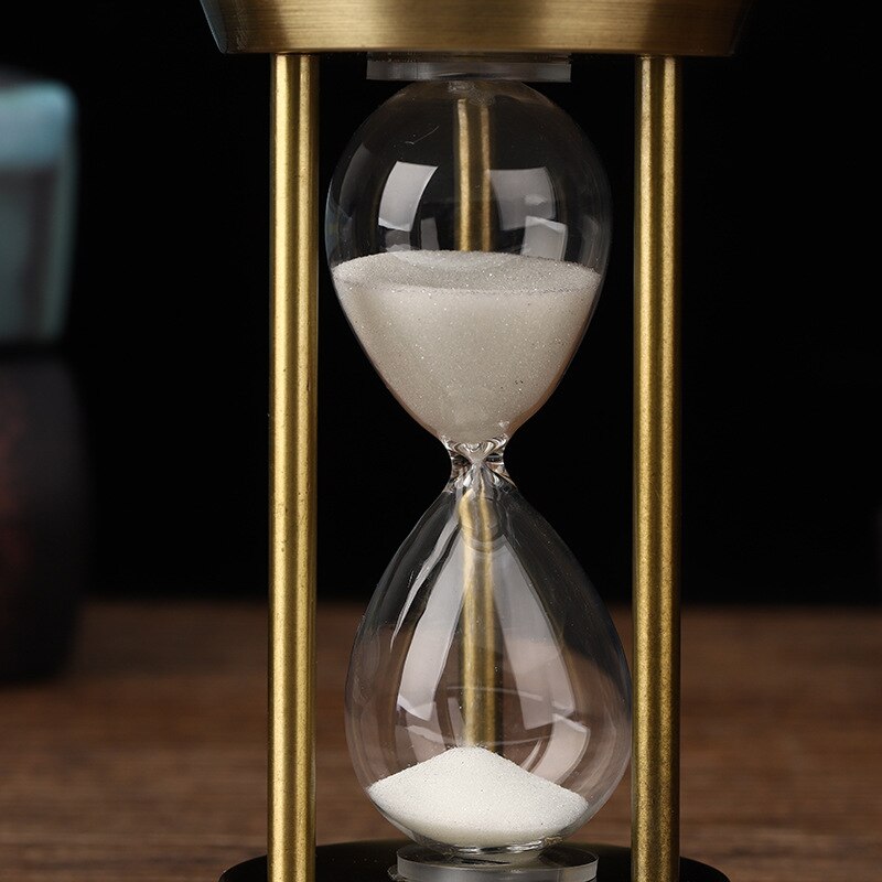 Brehn | 3/5/10 Minuten Retro Metall Handwerk Sanduhr Pendel Home Office Desktop Arrangement Ornament Sand Timer Sandglas Dekoration