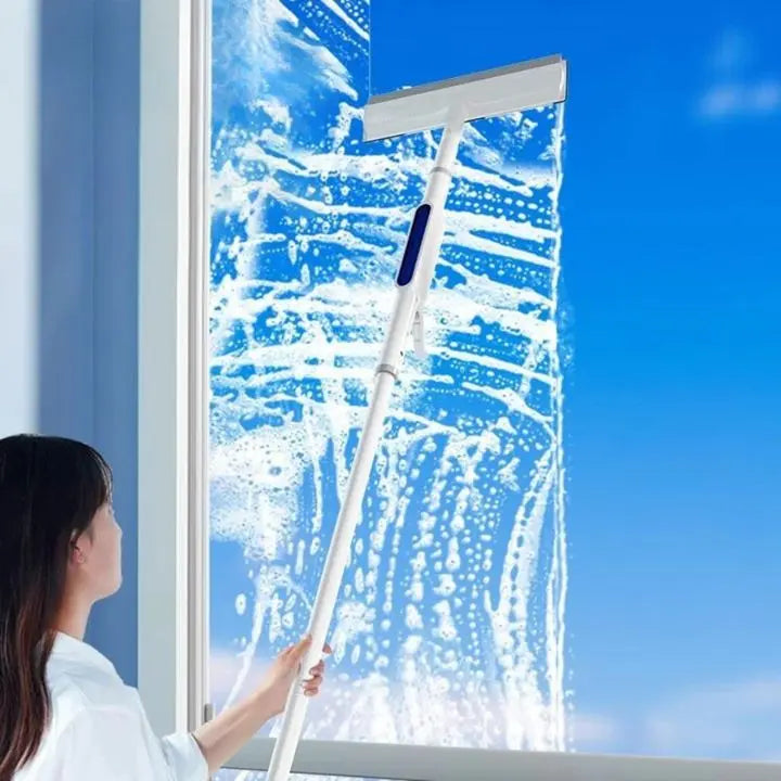 3-in-1 Fensterreiniger mit Verlängerung & Sprühfunktion + 3 Tücher