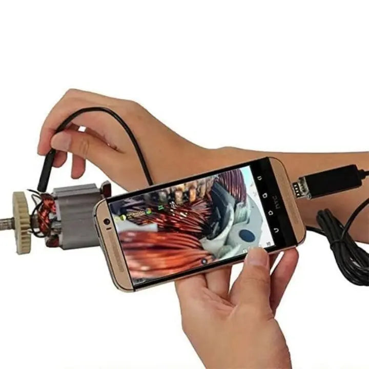 3-in-1 USB Endoskopkamera – Wasserdicht, Flexibel mit 6 LED-Lichtern