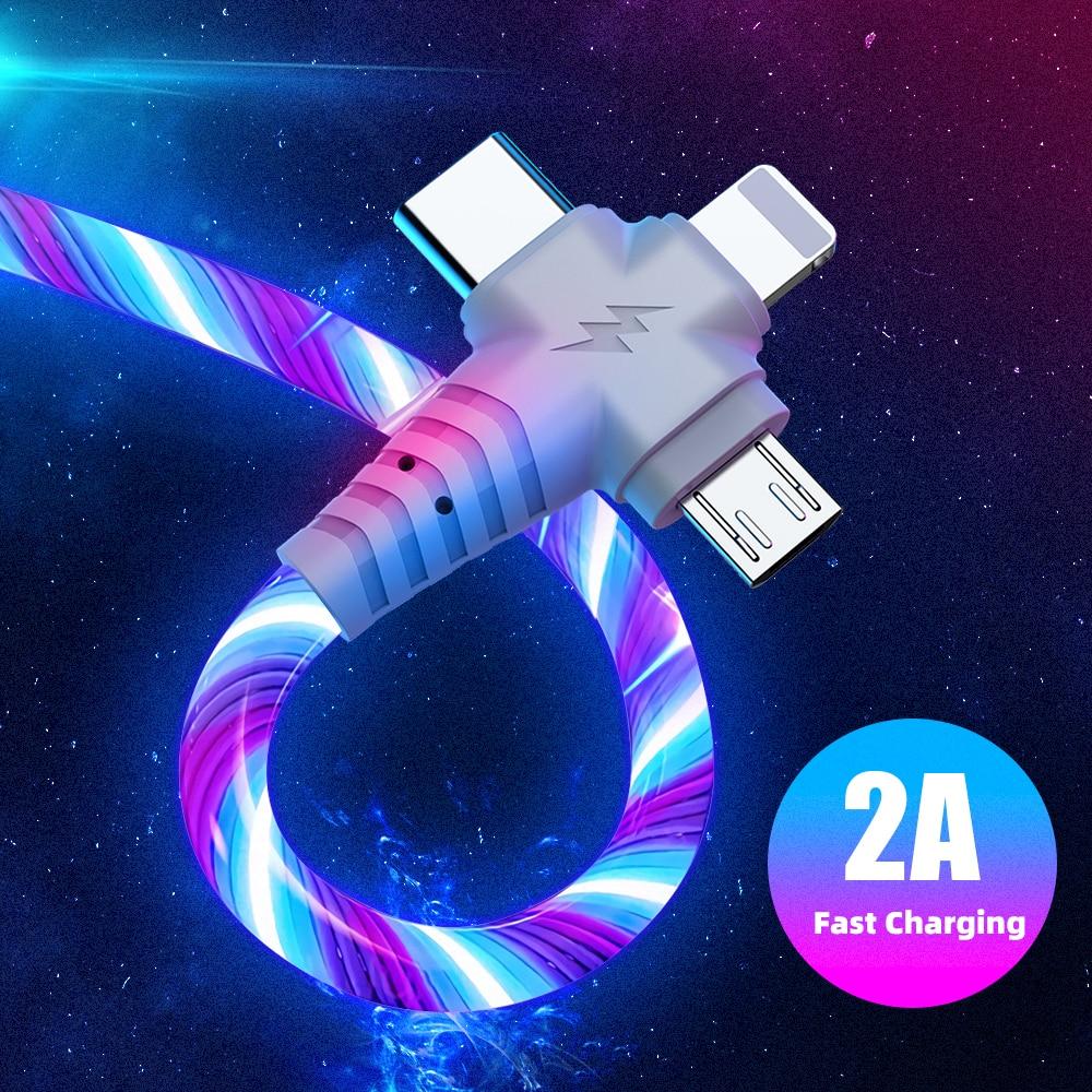3 in 1 LED fließendes Ladekabel | Brehn