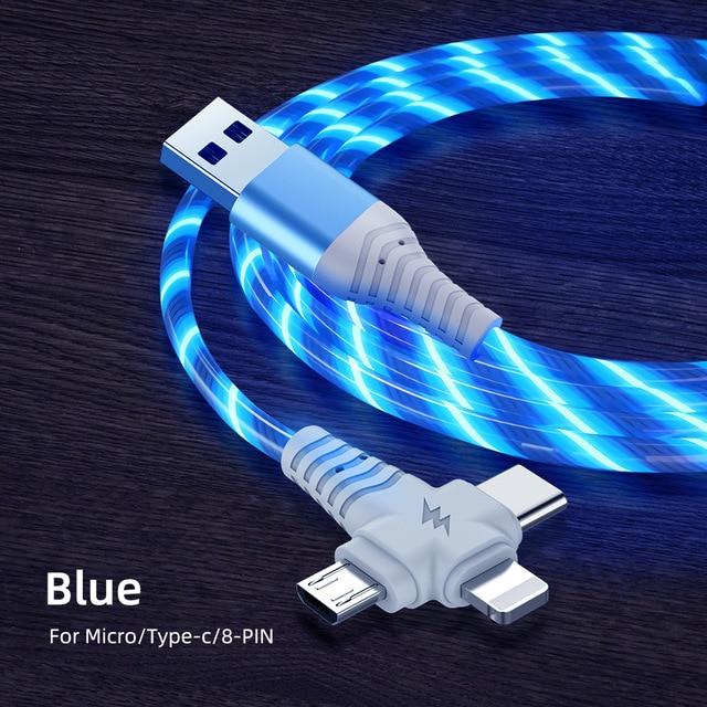 3 in 1 LED fließendes Ladekabel | Brehn