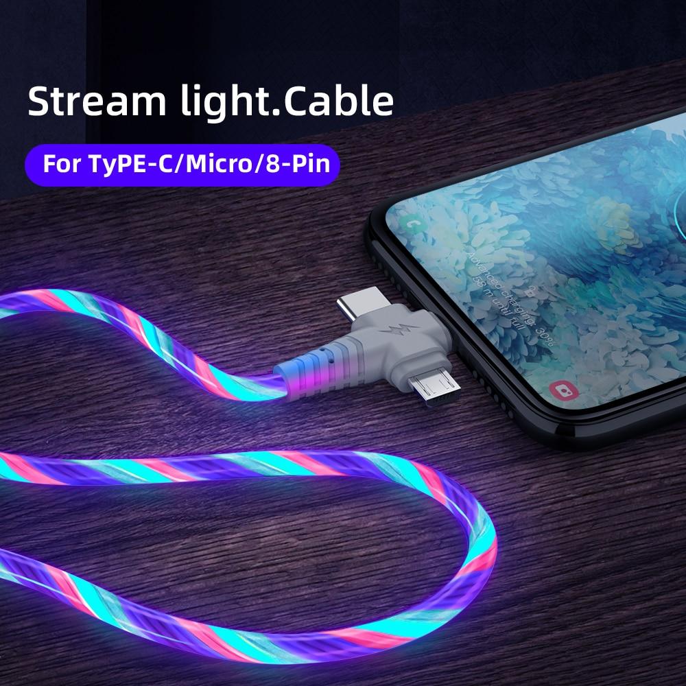 3 in 1 LED fließendes Ladekabel | Brehn