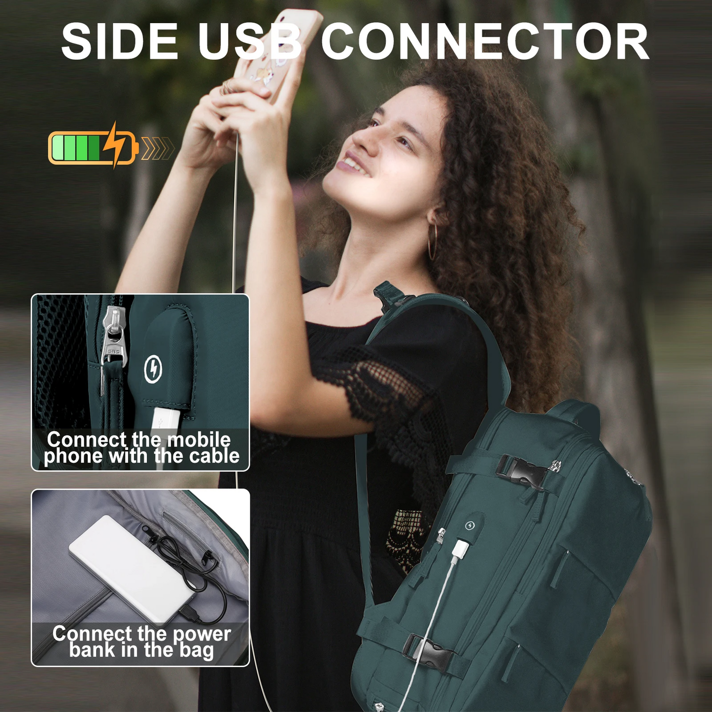 Brehn | Robuster Rucksack für Reisen mit USB-Ladeanschluss
