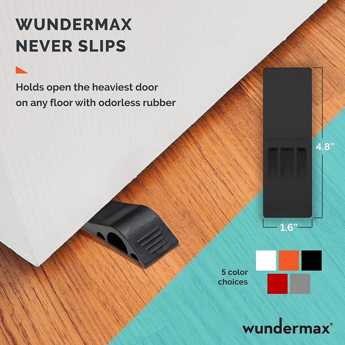 Brehn | 3-Pack: Wundermax Gummi Sicherheits-Türstopper
