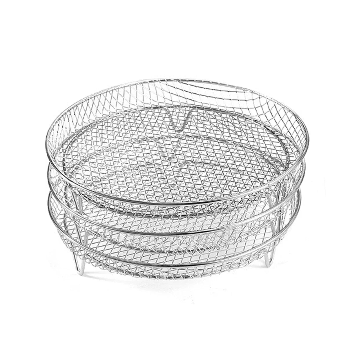 3-Tier Edelstahl Air Fryer Rack Universelles Stapelbares Zubehör | Brehn