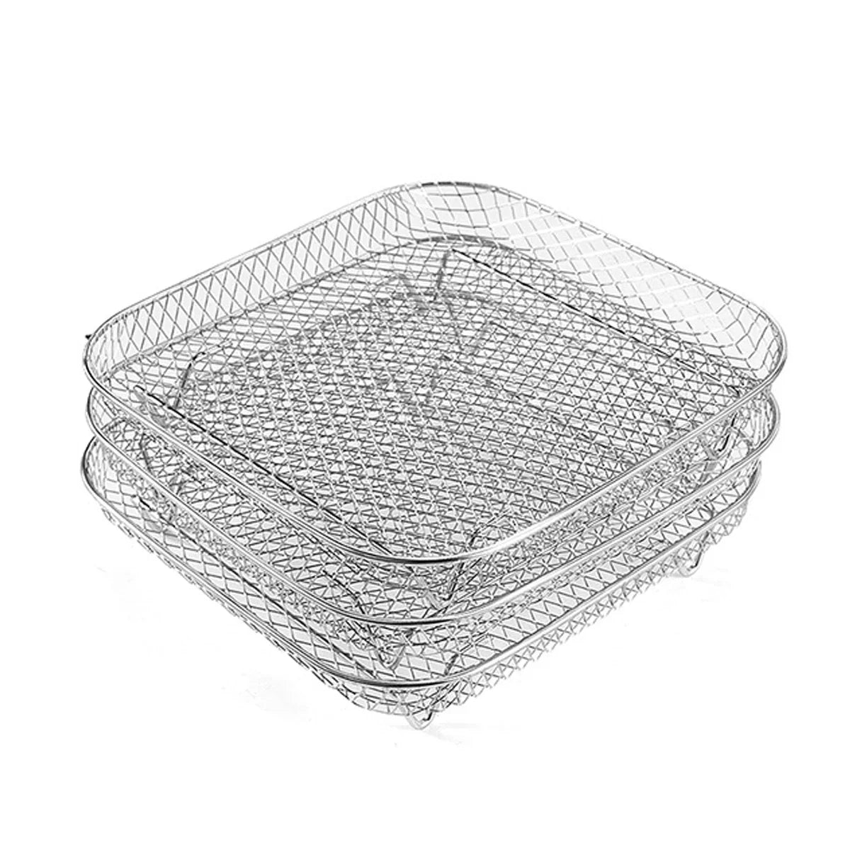 3-Tier Edelstahl Air Fryer Rack Universelles Stapelbares Zubehör | Brehn