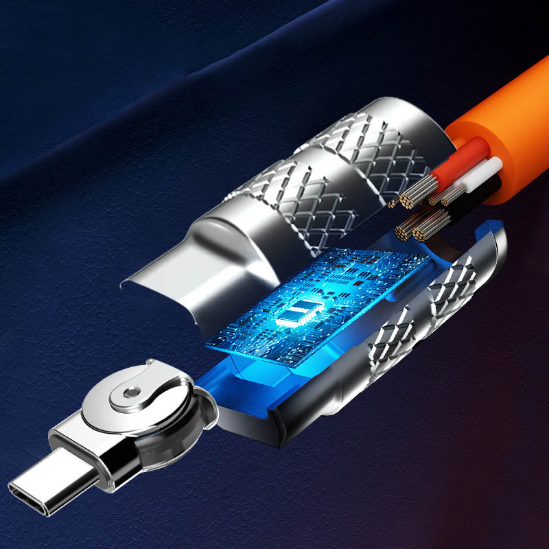 Brehn | 180° Anti-Break Schnelllade-Datenkabel (120W)